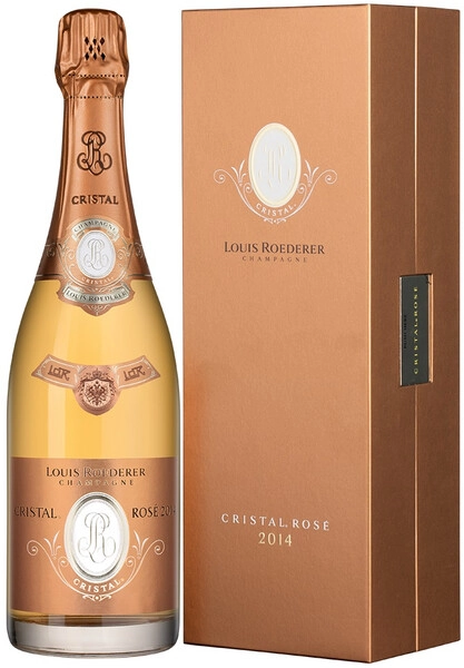 Шампанское "Cristal" Rose AOC, 2014, gift box