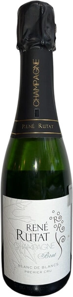 Шампанское Rene Rutat, Blanc de Blancs Premier Cru, Champagne AOC, 2021, 375 мл