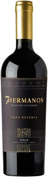 Вино 7 Hermanos Syrah Gran Reserva, 2018