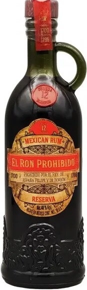 Ром El Ron Prohibido, Habanero/Reserva 12 Years Old, 100 мл