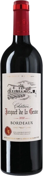Вино Chateau Jacquet de la Grave, Bordeaux AOP, 2020