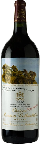 Вино Chateau Mouton Rothschild, Pauillac AOC Premier Grand Cru Classe, 2004, 1.5 л