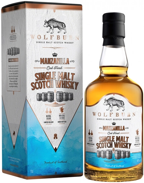 Виски Wolfburn, Manzanilla Сask Finsh, gift box, 0.7 л