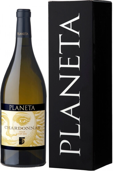 Вино Planeta, Chardonnay, Sicilia Menfi DOC, 2023, gift box, 1.5 л
