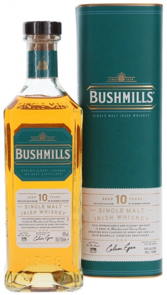Виски Bushmills Single Malt 10 Years Old, with box, 0.7 л