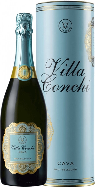 Игристое вино Villa Conchi, Cava Brut Seleccion, in tube