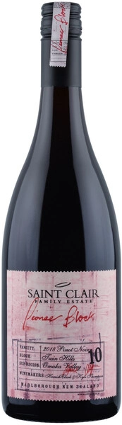 Вино Saint Clair, Pioneer Block 10 Twin Hills Pinot Noir, 2018