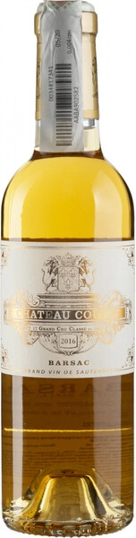 Вино Chateau Coutet, 1-er Cru Sauternes-Barsac AOC, 2016, 375 мл