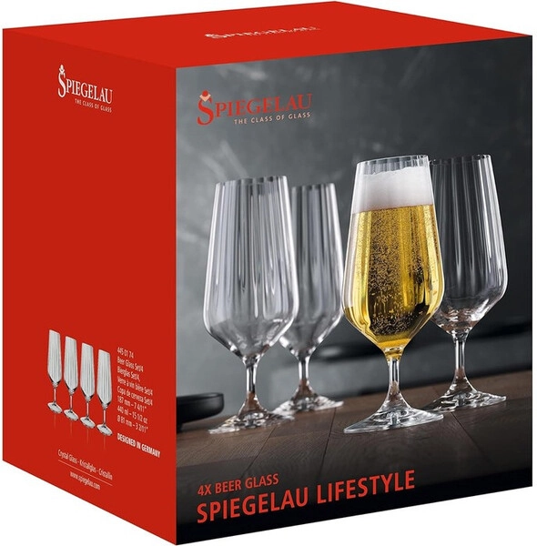 Бокалы без ножки/стаканы Spiegelau LifeStyle Beer Glass, set of 4 pcs