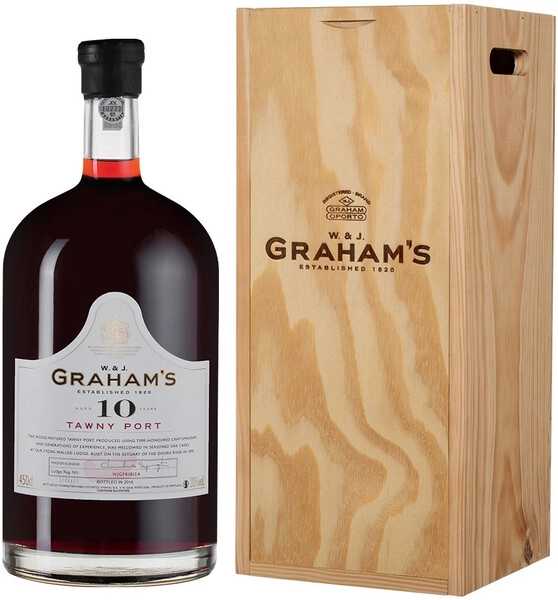 Портвейн Graham's 10 Year Old Tawny Port, wooden box, 4.5 л