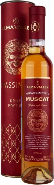 Вино Alma Valley, Muscat Appassimento, in tube, 375 мл