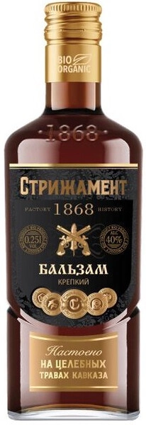 Ликер Стрижамент Бальзам, фляжка, 250 мл