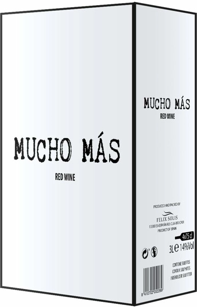 Вино Mucho Mas Tinto, bag-in-box, 3 л