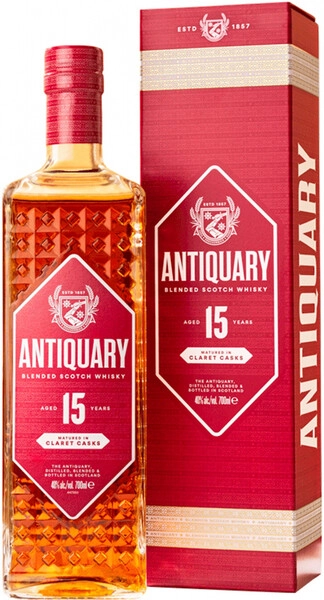 Виски Antiquary 15 Years Old Claret Casks, gift box, 0.7 л