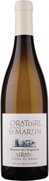 Вино Domaine Oratoire Saint Martin, Reserve des Seigneurs Blanc, Cairanne AOC, 2020