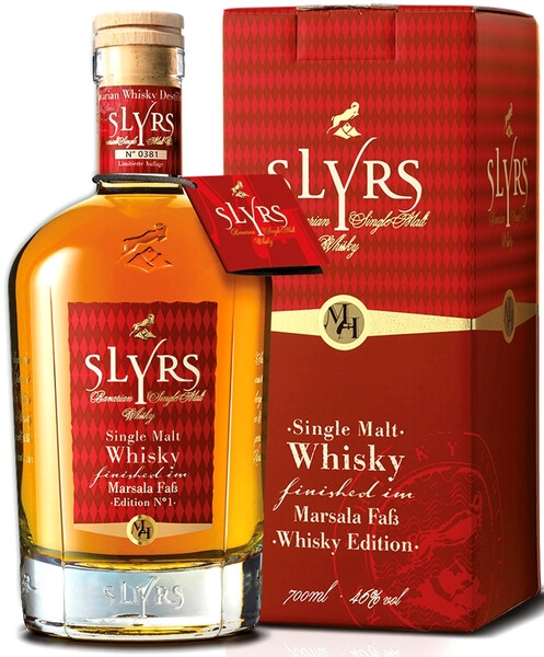 Виски Slyrs Single Malt Marsala Cask Finish, gift box, 0.7 л