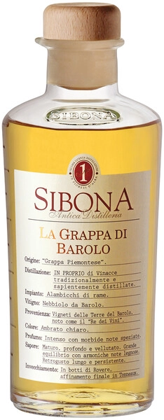 Граппа Sibona, La Grappa di Barolo, 0.5 л