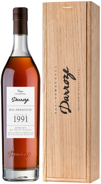 Арманьяк Darroze, Bas-Armagnac Domaine de Petit Lassis, 1991, wooden box, 0.7 л