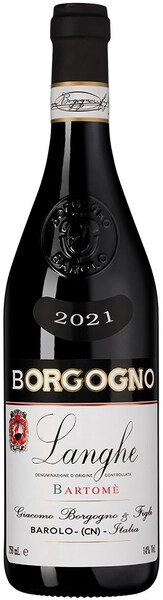 Вино Borgogno, Langhe Bartome DOC, 2021