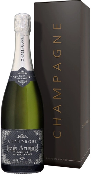 Шампанское Louis Armand Premier Cru Blanc de Blancs Brut, Champagne AOC, 2020, gift box