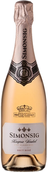 Игристое вино Simonsig, Kaapse Vonkel Brut Rose, 2021