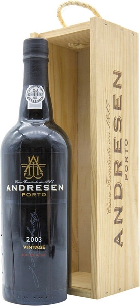Портвейн Andresen, Vintage Port, 2003, wooden box