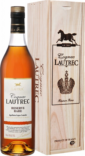 Коньяк Lautrec Reserve Rare, wooden box, 0.7 л