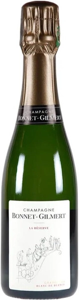 Шампанское Bonnet-Gilmert, La Reserve Grand Cru Blanc de Blancs, Champagne AOC, 375 мл