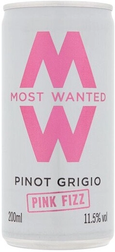 Игристое вино Most Wanted Pinot Grigio Pink Fizz, in can, 200 мл