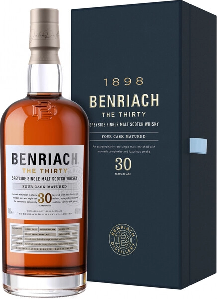 Виски Benriach 30 years old, gift box, 0.7 л