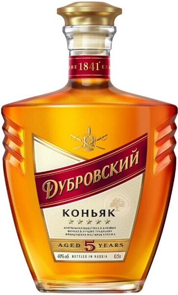 Коньяк Дубровский 5-летний, 0.5 л
