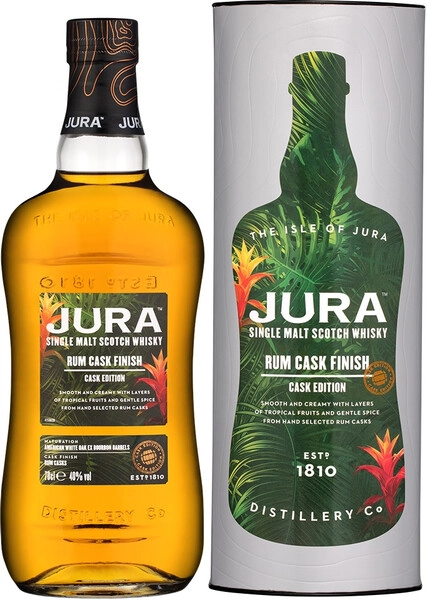 Виски Isle of Jura Rum Cask Finish, in tube, 0.7 л