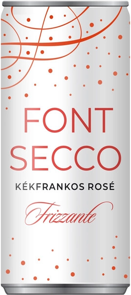 Игристое вино Font Secco Kekfrankos Rose Frizzante, 2020, in can, 250 мл
