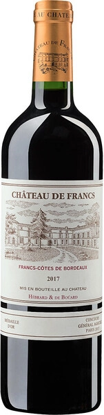 Вино Chateau de Francs, Bordeaux-Cotes de Francs, 2017
