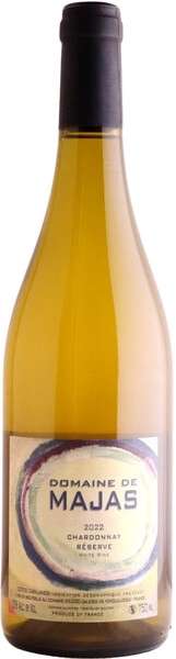 Вино Domaine de Majas, Chardonnay Reserve, Cotes Catalanes IGP, 2022