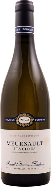 Вино Domaine Pascal Prunier-Bonheur, Meursault "Les Clous" AOC, 2022