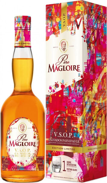 Кальвадос Pere Magloire Calvados VSOP, gift box with glass, 0.7 л