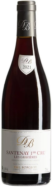 Вино P. & L. Borgeot, Santenay 1er Cru Les Gravieres AOC, 2021