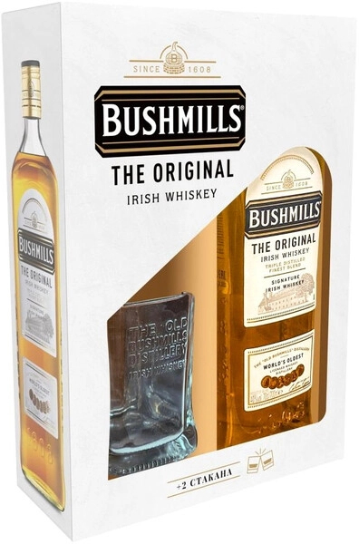 Виски Bushmills Original, with 2-glass box, 0.7 л