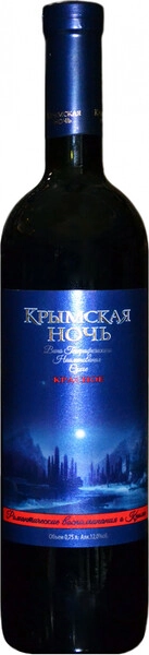 Вино Крымская ночь Красное сухое