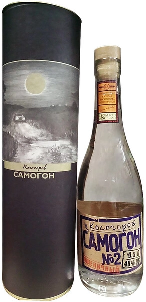 Водка Косогоров Самогон №2 Пшеничный, в тубе, 0.5 л