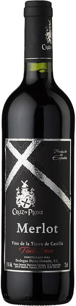 Вино Cruz de Plata Merlot Seco, Tierra de Castilla IGP