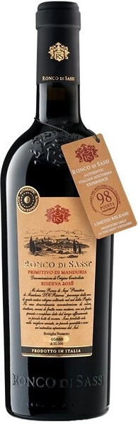 Вино Ronco di Sassi Primitivo di Manduria DOC Riserva, 2019