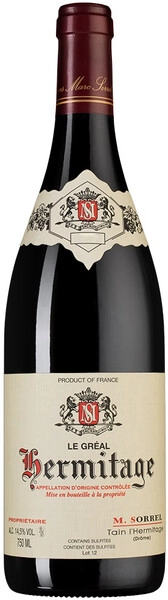 Вино Marc Sorrel, Le Greal, Hermitage AOC, 2021