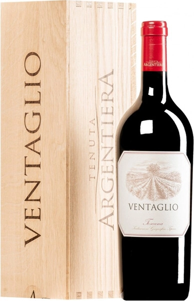 Вино Argentiera, Ventaglio, Toscana IGT, 2020, wooden box