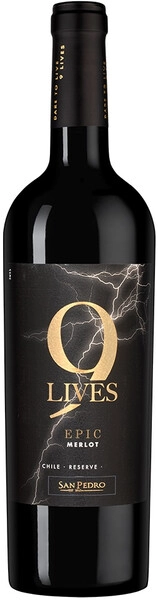 Вино Gato Negro, 9 Lives Epic Reserve Merlot, 2023