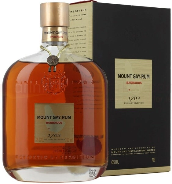 Ром Mount Gay, 1703 Old Cask Selection, gift box, 0.7 л