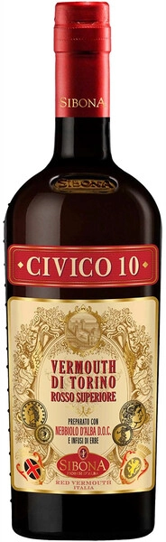 Вермут Sibona, Civico 10 Vermouth di Torino Rosso Superiore