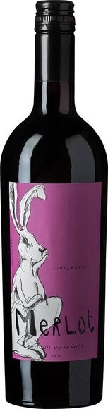 Вино King Rabbit Merlot, Pays d'Oc IGP, 2021