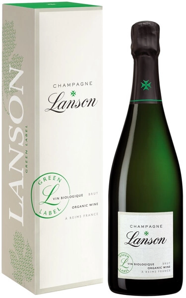 Шампанское Lanson, Green Label Organic Brut, gift box